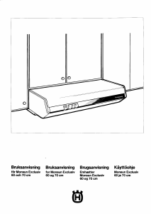 Brugsanvisning Husqvarna QC604F Emhætte