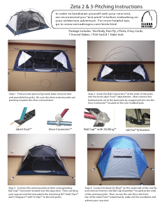 Manual Sierra Designs Zeta 3 Tent