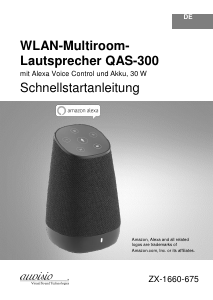 Handleiding Auvisio ZX-1660-675 QAS-300 Smart speaker