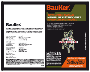 Manual de uso BauKer MS254JF Sierra de inglete