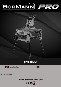 Manual Bormann BFS1800 Mitre Saw