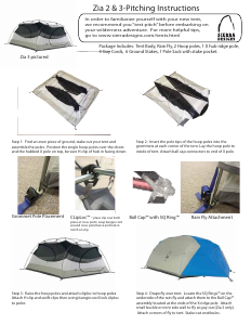 Manual Sierra Designs Zia 3 Tent