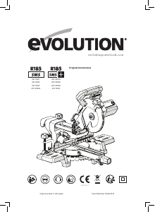 Handleiding Evolution R185 SMS+ Verstekzaag