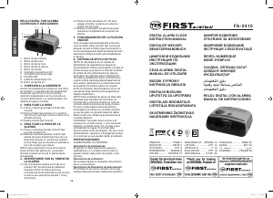 كتيب First Austria FA-2410 مذياع المنبه