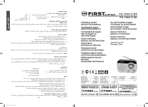 Rokasgrāmata First Austria FA-1903-2-WI Radioaparāts