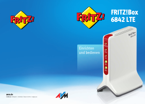 Bedienungsanleitung Fritz! Box 6842 LTE Router