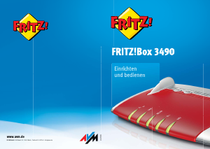 Bedienungsanleitung Fritz! Box 3490 Router