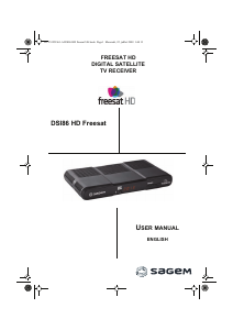 Bruksanvisning Sagem DSI86 HD (Freesat) Digitalmottagare