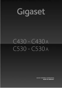 Bedienungsanleitung Gigaset C430A Schnurlose telefon