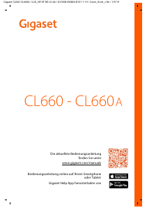 Bedienungsanleitung Gigaset CL660A Schnurlose telefon