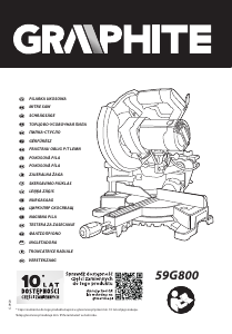 Návod Graphite 59G800 Pokosová píla