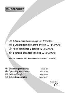 Handleiding Modelcraft GT2 RC Controller