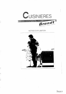 Mode d’emploi Brandt KB624N Cuisinière