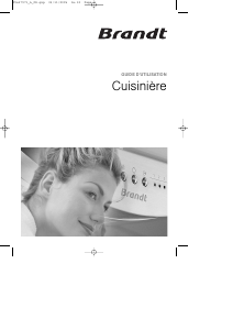 Mode d’emploi Brandt KG501W Cuisinière