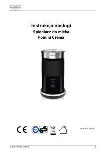 Instrukcja Caso 1656 Fomini Crema Spieniacz do mleka