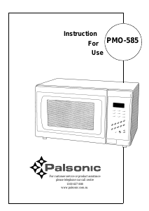 Bruksanvisning Palsonic PMO-585 Mikrovågsugn