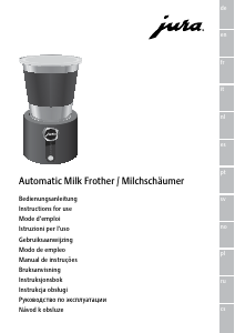 Bruksanvisning Jura Automatic Mjölkskummare