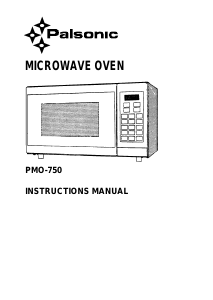 Bruksanvisning Palsonic PMO-750 Mikrovågsugn