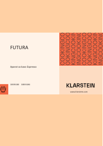 Priročnik Klarstein 10035184 Futura Espresso kavni aparat