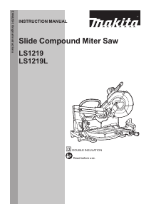 Manual Makita LS1219 Mitre Saw