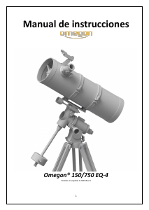 Manual de uso Omegon 150/750 EQ-4 Telescopio