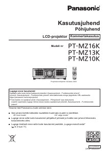 Kasutusjuhend Panasonic PT-MZ10K Projektor