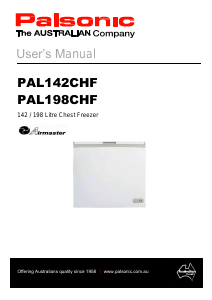 Handleiding Palsonic PAL142CHF Vriezer
