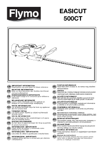 Rokasgrāmata Flymo EasiCut 500CT Dzīvžogu griezējs