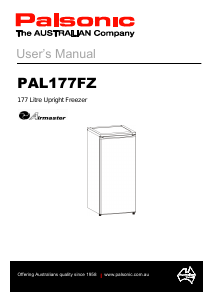 Bruksanvisning Palsonic PAL177FZ Frys