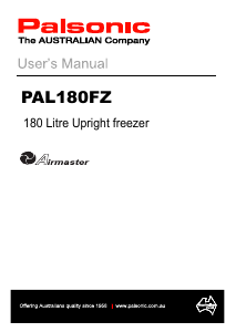 Bruksanvisning Palsonic PAL180FZ Frys