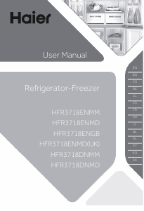 Manuale Haier HFR3718DNMD Frigorifero-congelatore