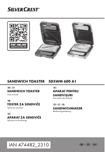 Manual SilverCrest SDSWM 600 A1 Contact Grill