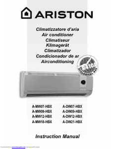 Manual de uso Ariston A-DW07-HBX Aire acondicionado