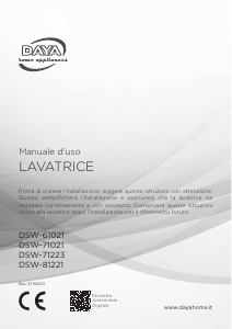 Manuale DAYA DSW-61021 Lavatrice
