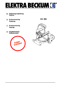 Bruksanvisning Elektra Beckum KGS 304 Kapsåg