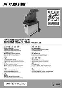 Mode d’emploi Parkside IAN 453149 Broyeur à végétaux
