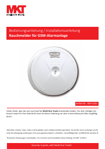 Bedienungsanleitung MKT KNY-1001 Rauchmelder