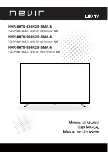 Manual de uso Nevir NVR-8078-504K2S-SMA-N Televisor de LED