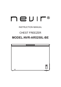 Manual de uso Nevir NVR-AR5250L-BE Congelador