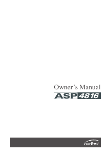 Handleiding Audient ASP4816 Mengpaneel