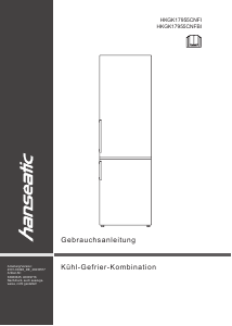 Bedienungsanleitung Hanseatic HKGK17955CNFBI Kühl-gefrierkombination