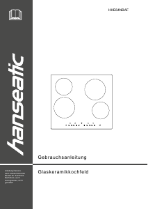 Handleiding Hanseatic HHE64NBAF Kookplaat