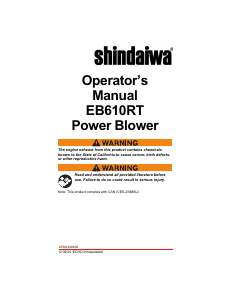 Handleiding Shindaiwa EB610RT Bladblazer