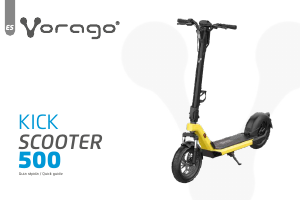 Manual de uso Vorago SC-500 Patinete eléctrico