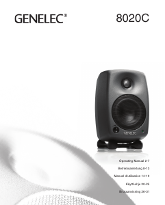 Handleiding Genelec 8020C Luidspreker