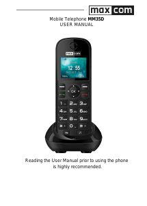 Manual Maxcom MM35D Mobile Phone