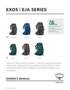 Handleiding Osprey Eja 38 Rugtas
