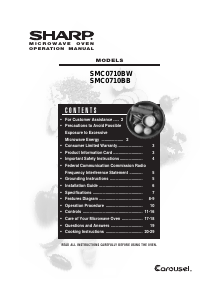 Manual Sharp SMC0710BB Microwave