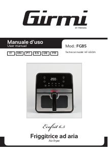 Manual de uso Girmi FG85 Ecofrit 6.5 Freidora