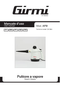 Manual Girmi AP31 Máquina de limpar a vapor